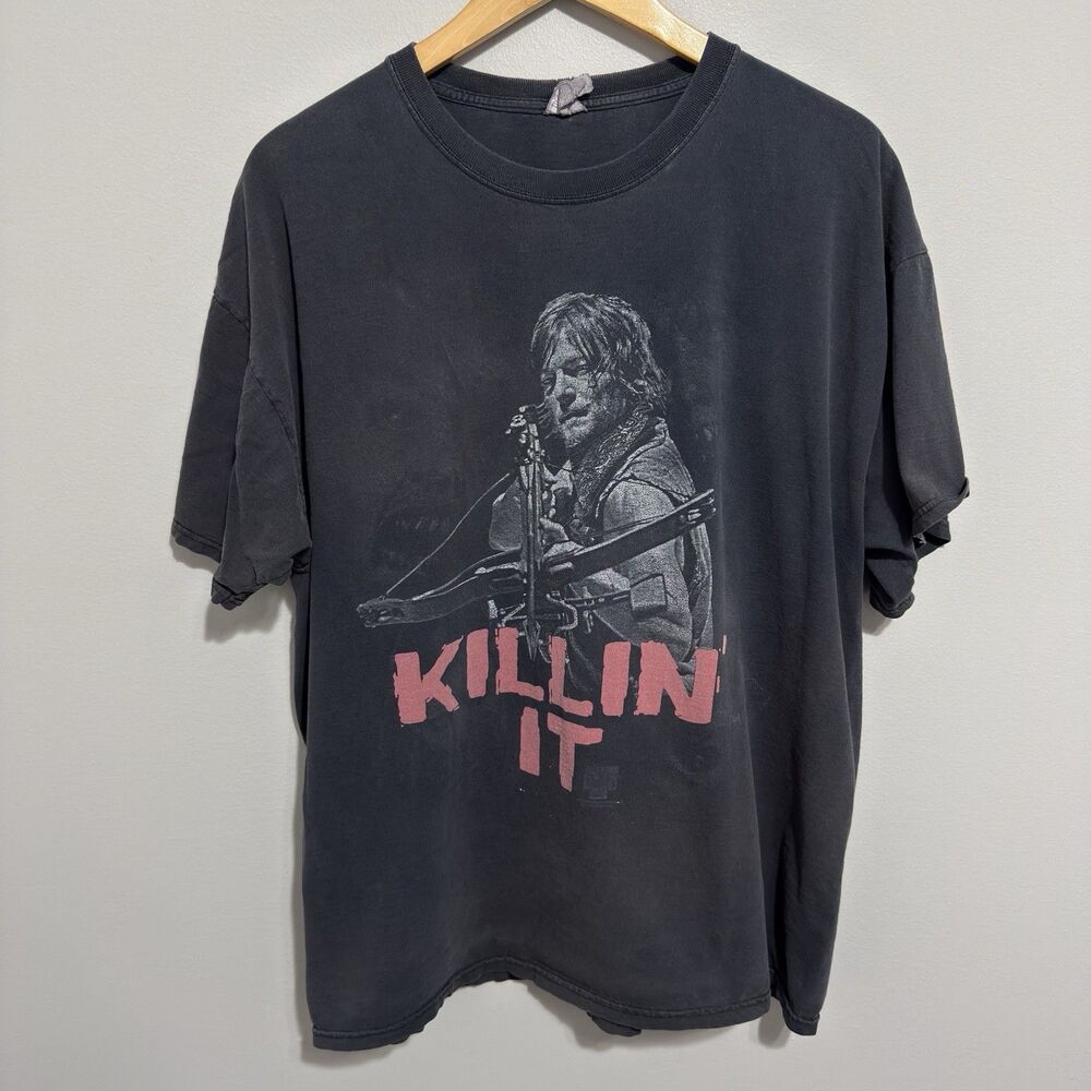 Vintage Walking Dead Daryl Dixon Killin It T Shirt XL Jerzees